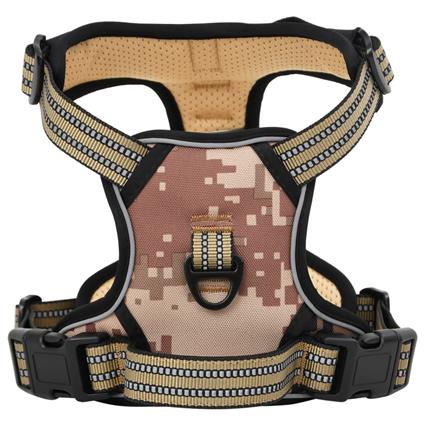 vidaXL Peitoral para cães com faixas refletoras ajustável XL