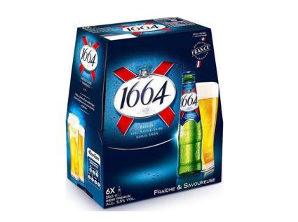 Cerveja Kronenbourg 1664 França 6x0.25l