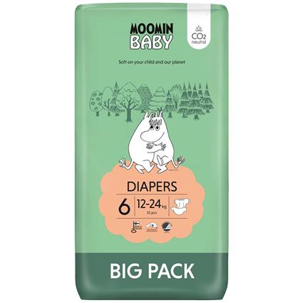 Fraldas de Bebé 12-24kg T6 Moomin Baby