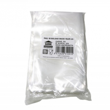 SACO EMBALAGEM GARHE 31091 GOFRAD 50UD 16X25CM