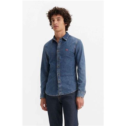 Levi´s ® Battery Long Sleeve Shirt Azul S Homem