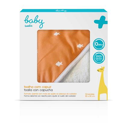 Toalha de Banho com Capuz para Bebé Baby Wells