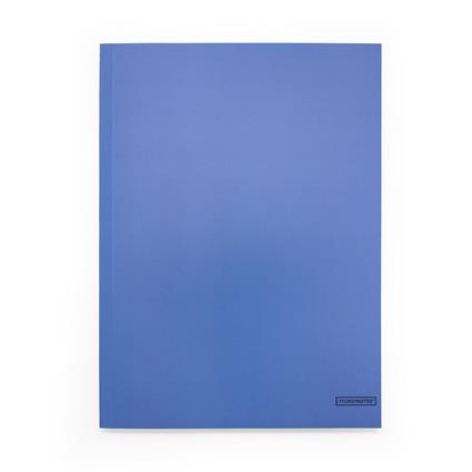 MAKENOTES Caderno Agrafado Colours, A4, 80 Folhas Quadriculadas, Azul