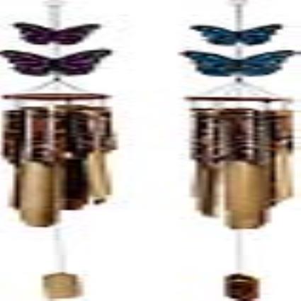 Carrilhão  Shabby Chic Borboleta (15 x 15 x 110 cm)