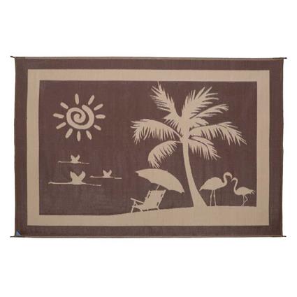 Stylish Camping Beach Paradise Mat Castanho 2.43 x 3.35 m