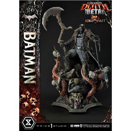 Prime 1 Studio Dark Knights: Metal 1/3 Death Metal Batman Deluxe Bonus Ver 105 Cm Statue Castanho