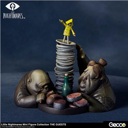 Gecco Little Nightmares Pvc The Guests 8 Cm Statue Castanho