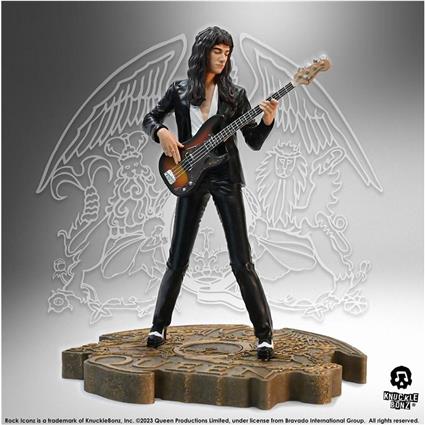 Knucklebonz Queen Rock Iconz John Deacon Ii Sheer Heart Attack Era 23 Cm Statue Preto