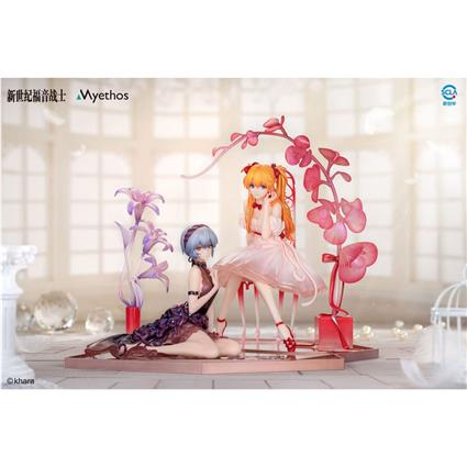 Myethos Evangelion Pvc 1/7 Rei Ayanami & Asuka Shikinami Langley: Whisper Of Flower Ver Set Statue Rosa