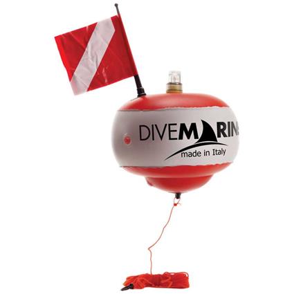 Divemarine Hole Lamp Holder And 20 M Floating Line Signaling Buoy Laranja