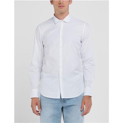 Replay M4140 .000.80279a Long Sleeve Shirt Branco M Homem