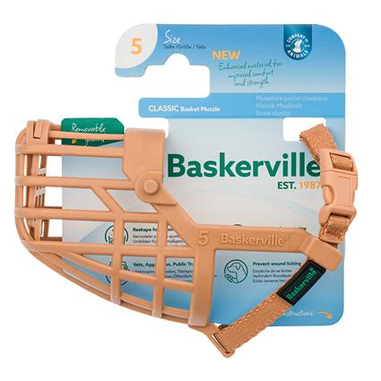 Açaime clássico Baskerville, bege - Tamanho 5