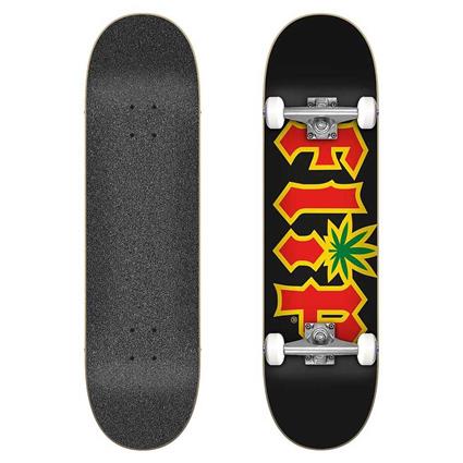 Flip Team Hkd Rasta Black 7.87´´ Skateboard Dourado 31.6 Inches