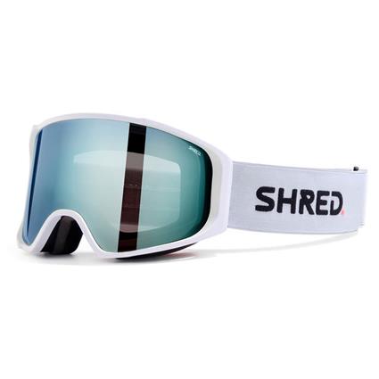 Shred Simplify+ Ski Goggles Branco CBL 2.0 Deep Blue Mirror/CAT2+CBL Sky Mirror/CAT1