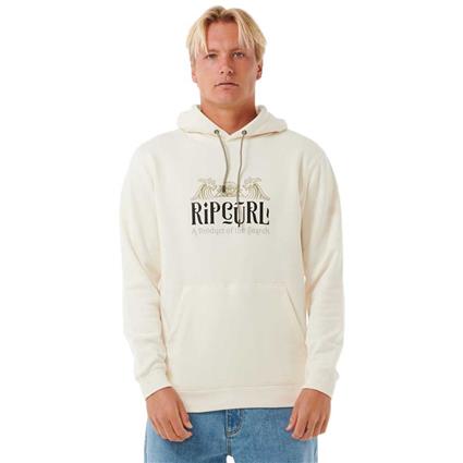Rip Curl Down The Line Hoodie Beige M Homem