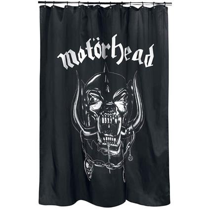 Kkl Warpig Mothed Logo Shower Curtain Preto