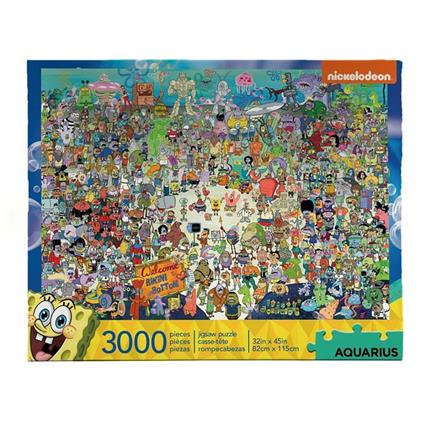 Aquarius Spongebob Jigsaw Bikini Bottom 3000 Pieces Puzzle Colorido