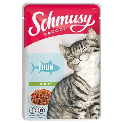 Schmusy Ragout em gelatina 22 x 100 g - Atum