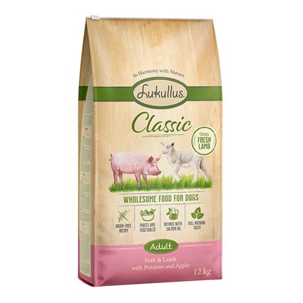 Lukullus Classic Porco e cordeiro (sem cereais) - Pack económico: 2 x 12 kg
