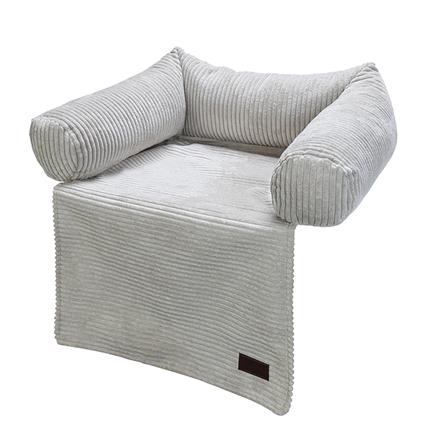 Almofada de sofá Ribbed Designed by Lotte, cinzento claro - aprox. C 50 x L 45 x A 13,5 cm
