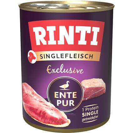 RINTI Singlefleisch 12 x 800 g - Pack económico - Pato Puro