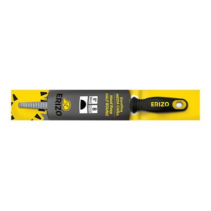 Erizo Fine Half-round Rasp With Bi-material Handle And Hanger 10´´