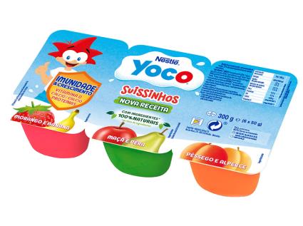 Iogurte Infantil Yoco Morango Pera E Alperce 6x50g