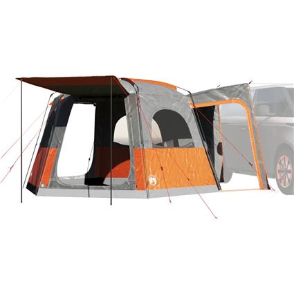 vidaXL Tenda de campismo p/ 4 pessoas impermeável cinzento/laranja