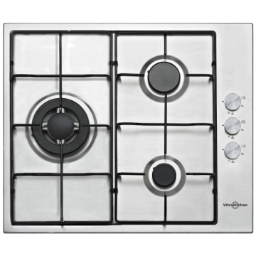 ACIMA VITROKITCHEN EN630LIB 3F GÁS MAS INOX