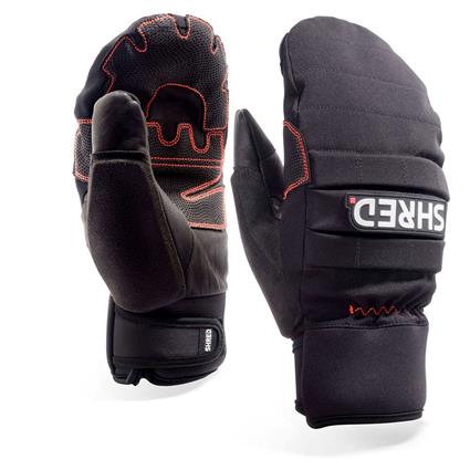 Shred All Mtn Protective Mittens Preto L Homem