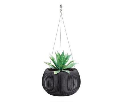 Vaso suspenso BETON BOWL WS 24cm 2.3L preto