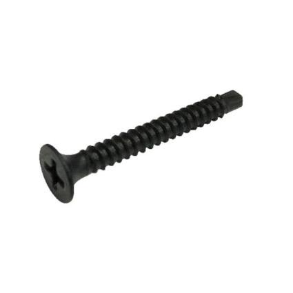 1000 parafusos de aço preto para painés de gesso 3,5x35 mm