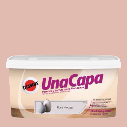 Tinta cor rosa vintage una capa 4l