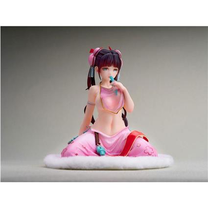 Adamas Pvc 1/6 Reiru Old Fashioned Girl Obested With Popsicles Original Character Statue 18 Cm Rosa