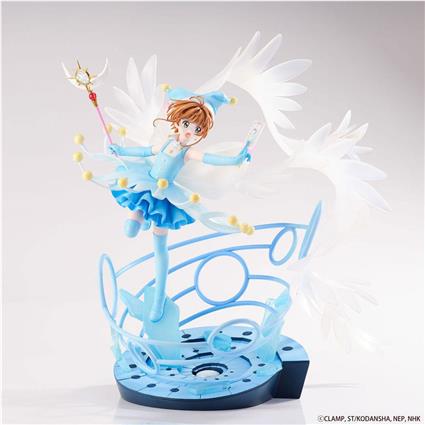 Estream Pvc 1/7 Sakura Kinomoto Battle Costume Water. Cardcaptor Sakura Statue 36 Cm Transparente