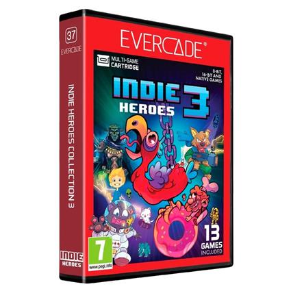 Evercade Indie Heroes Collection 3 Retro Videogame Transparente