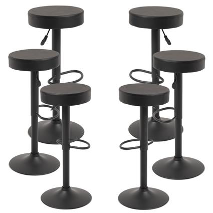 Presentes Miguel - Pack 6 Bancos Kros Black - Preto