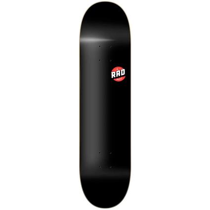 Rad Skateboards Blank Logo Skateboard Deck Preto 8.125´´