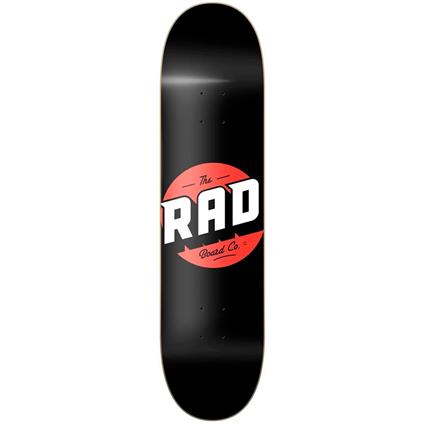 Rad Skateboards Solid Logo Skateboard Deck Preto 8´´