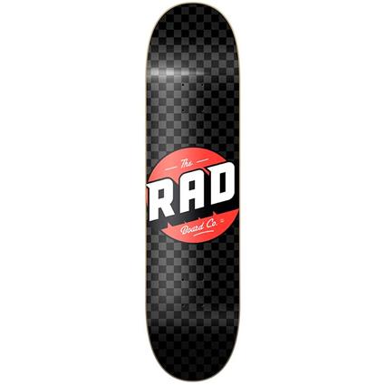 Rad Skateboards Checker Skateboard Deck Preto 7.75´´