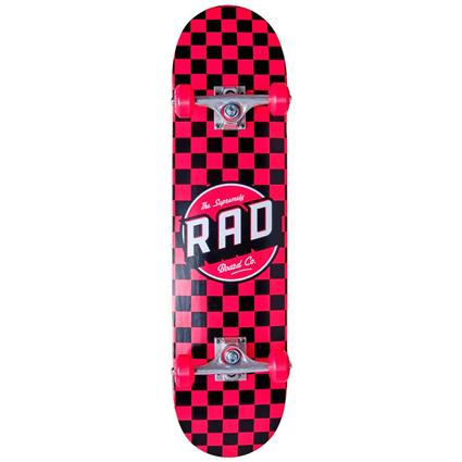 Rad Skateboards Checkers Skateboard Rosa 7.75´´