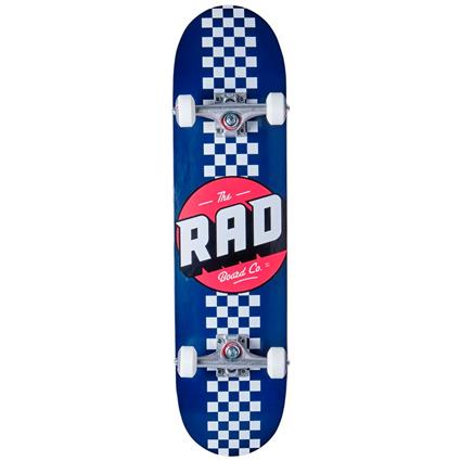 Rad Skateboards Checker Stripe Skateboard Azul 7.75´´