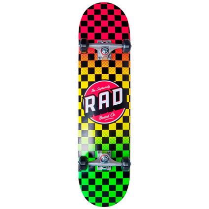 Rad Skateboards Checkers Progressive Skateboard Colorido 7.5´´