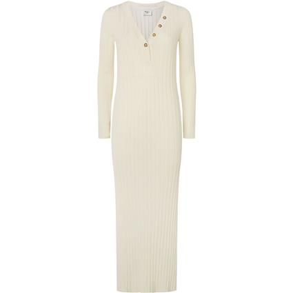 Pepe Jeans Izabel Long Sleeve Long Dress Branco L Mulher