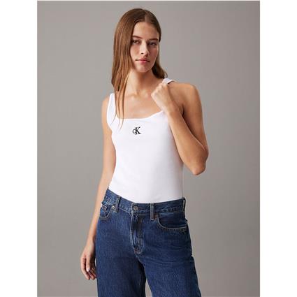 Calvin Klein Jeans J20j223192 Sleeveless T-shirt Branco L Mulher