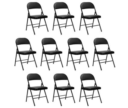 Pack de 10 cadeiras dobráveis ??acolchoadas thinia home