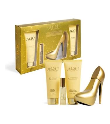 AQC Fragrances - Conjunto de presente Lady Secret - Gold Edition