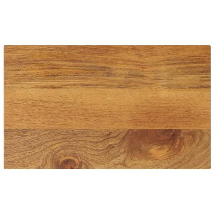 vidaXL Tampo de mesa retangular 50x20x3,8 cm mangueira maciça