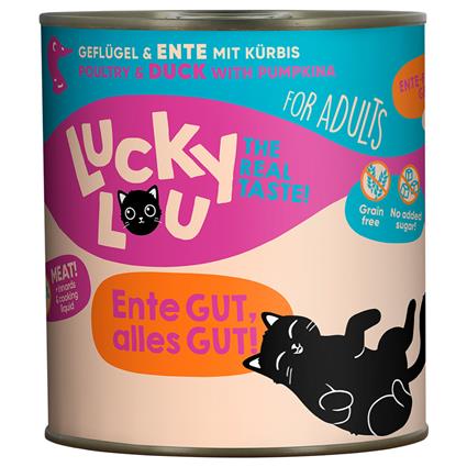 Lucky Lou Adult 6 x 800 g - Aves e pato