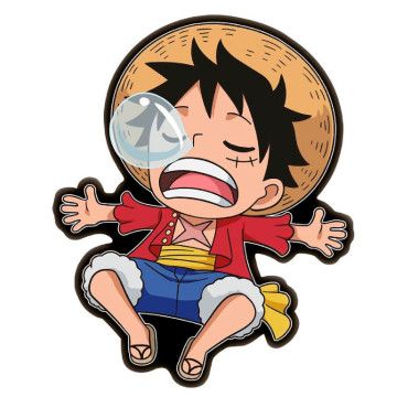 Almofada One Piece Macaco D. Luffy Modelo 3D